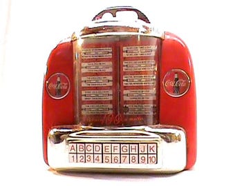 Vintage Coca Cola tafelblad jukebox verzamelobject muziekbank Seeburg Wall-O-Matic