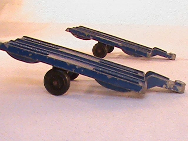 2 Vintage TOOTSIE TOYS Cycle Trailers