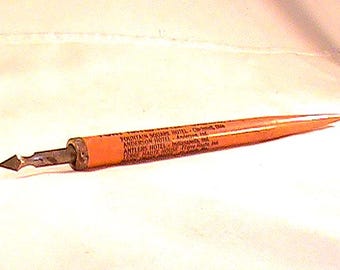 Bolígrafo vintage publicitario del Hotel Fort Hayes con plumín 331 R. Esterbrook