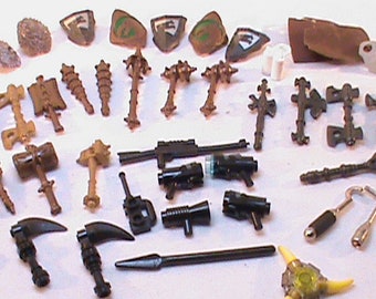 LEGOS Parts Shields Weapons