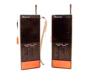 Vintage Midland morsecode walkie-talkies model 13-046