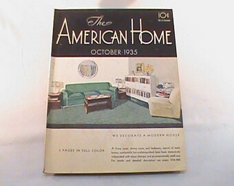 Vintage AMERICAN HOME Magazine October 1935