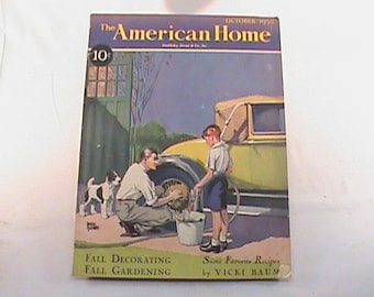 vintage AMERICAN HOME Magazine Octobre 1932