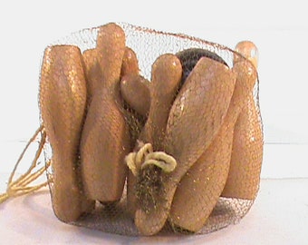 Vintage 2 Zoll Tabletop Pin And Ball Karneval Spielzeug No Base