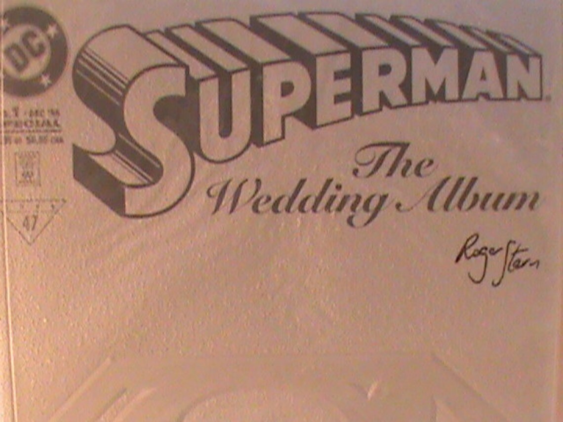 Superman the Wedding Album 1 dec 1996, DC Autographed by ROGER STERN