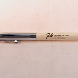 Vintage SHEAFFER Faribo Decke und Roben Faribault MN Werbung Füllfederhalter
