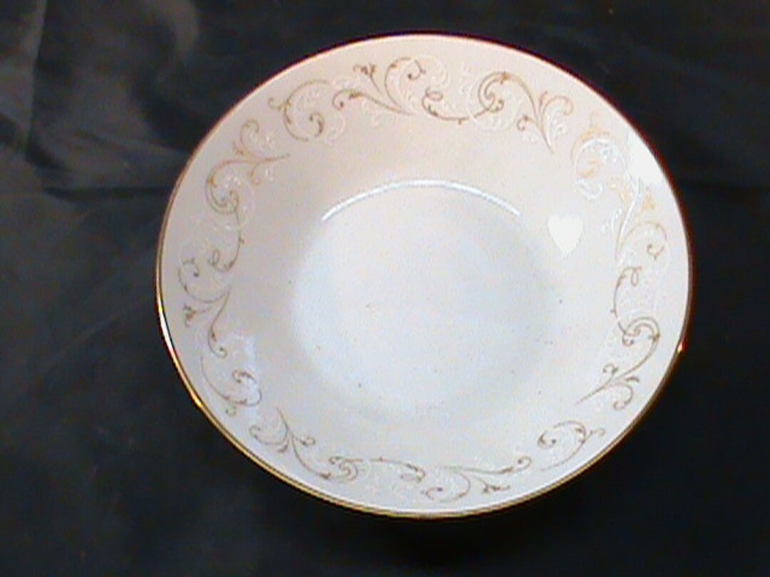 noritake 6610 bowl × 3 Vintage NORITAKE Duetto 6610 Gold Trim Bone White China 7 1/2 Inch
