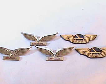 5 Vintage EASTERN And US AIRWAYS Souvenir Wings