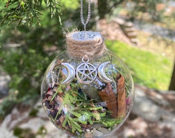 Witch Ball, Witch Ball Ornament, Witch Ball Herbal Ornament, Home Protection