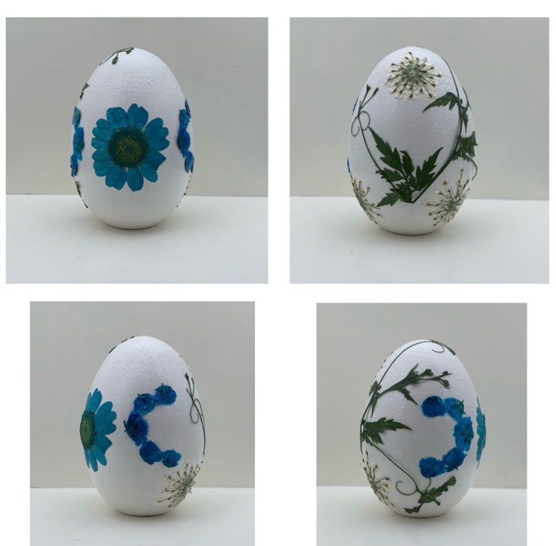 Spring Equinox Ostara Triple Moon Goddess Symbol Spring Decor Egg Floral Decorative Egg