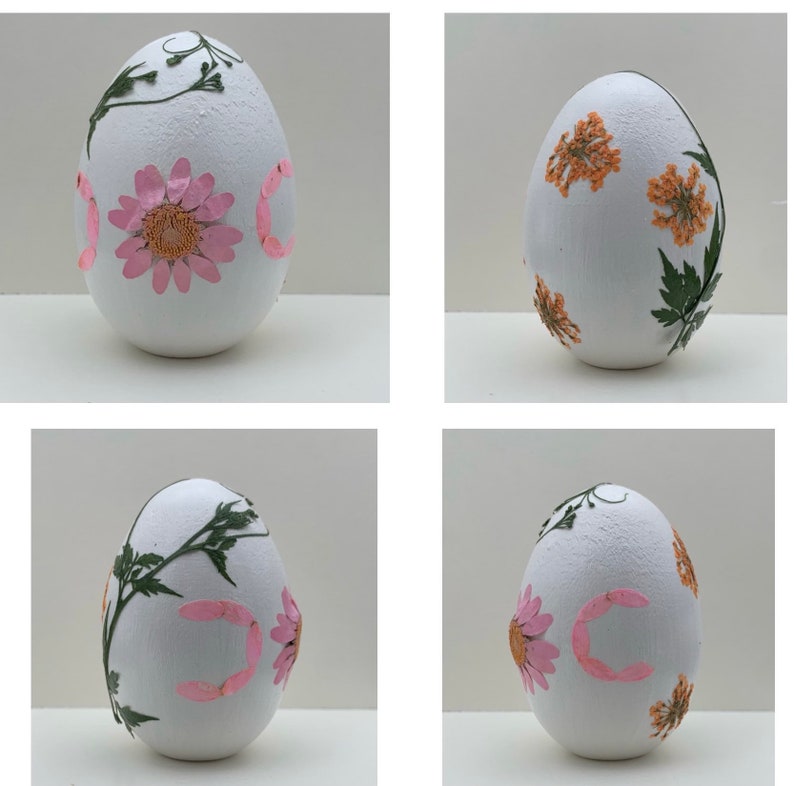 Spring Equinox Ostara Triple Moon Goddess Symbol Spring Decor Egg Floral Decorative Egg