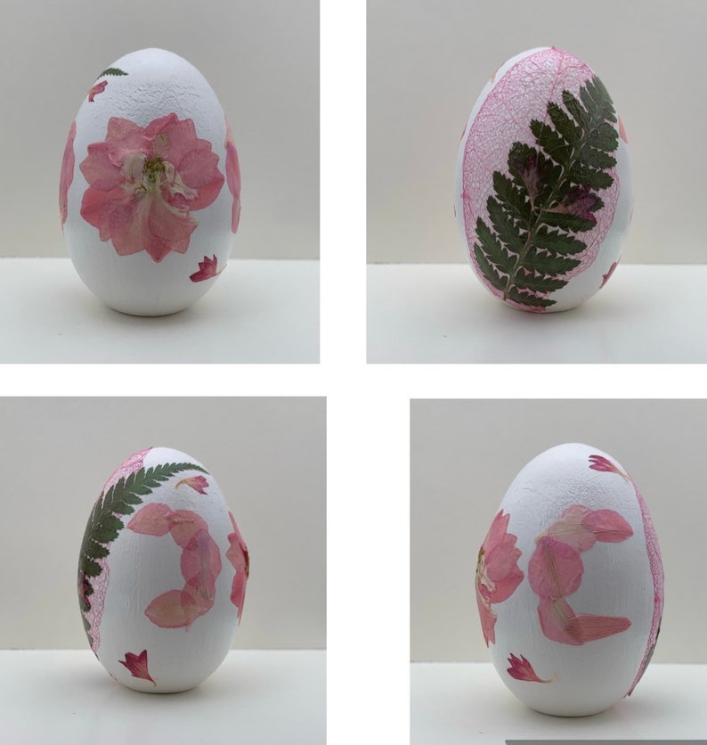 Spring Equinox Ostara Triple Moon Goddess Symbol Spring Decor Egg Floral Decorative Egg