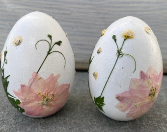 Spring Equinox Ostara Triple Moon Goddess Symbol Spring Decor Egg Floral Decorative Egg