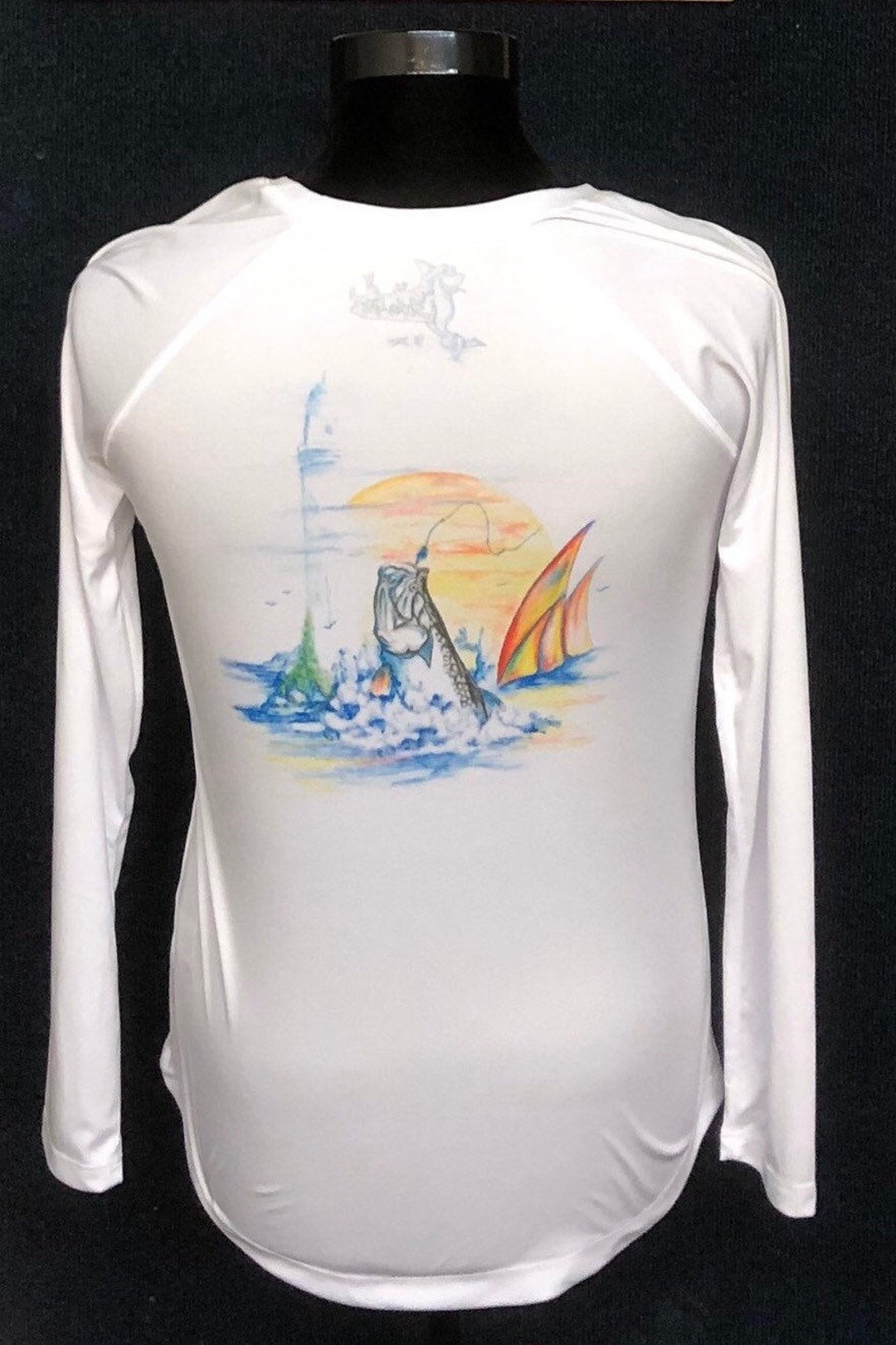 Tarpon Men's Fishing T-shirt Long Sleeves Saltloony UPF 50 Dri-fit