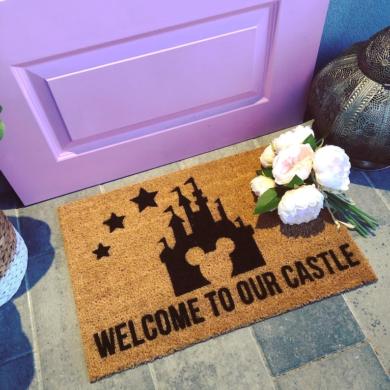 Disney Doormat Disneyland Doormat Custom Doormat Etsy
