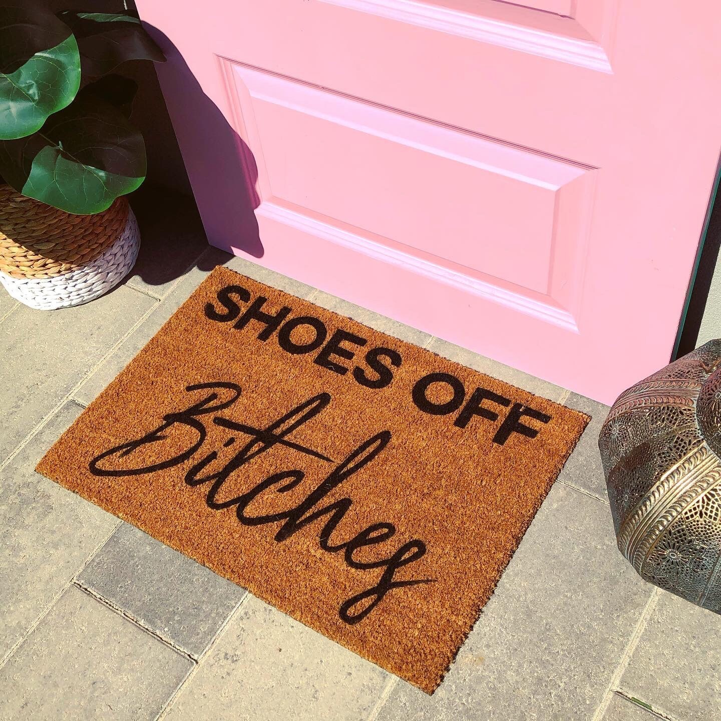 Shoes Off Doormat Funny Doormat Rude Doormat Custom Etsy