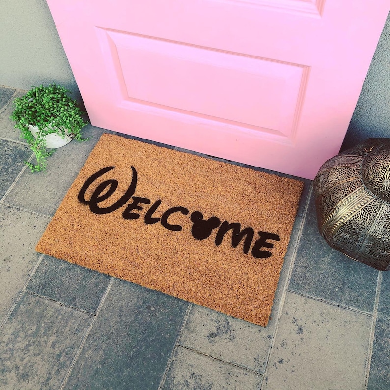 Disney Doormat Disneyland Doormat Custom Doormat Etsy