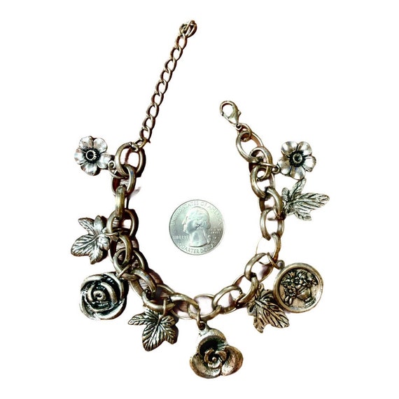 Floral charm bracelet - image 5