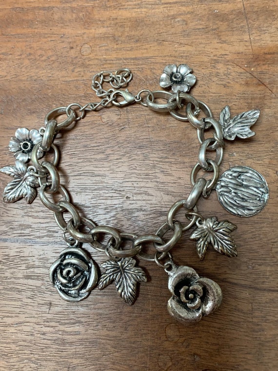 Floral charm bracelet - image 3