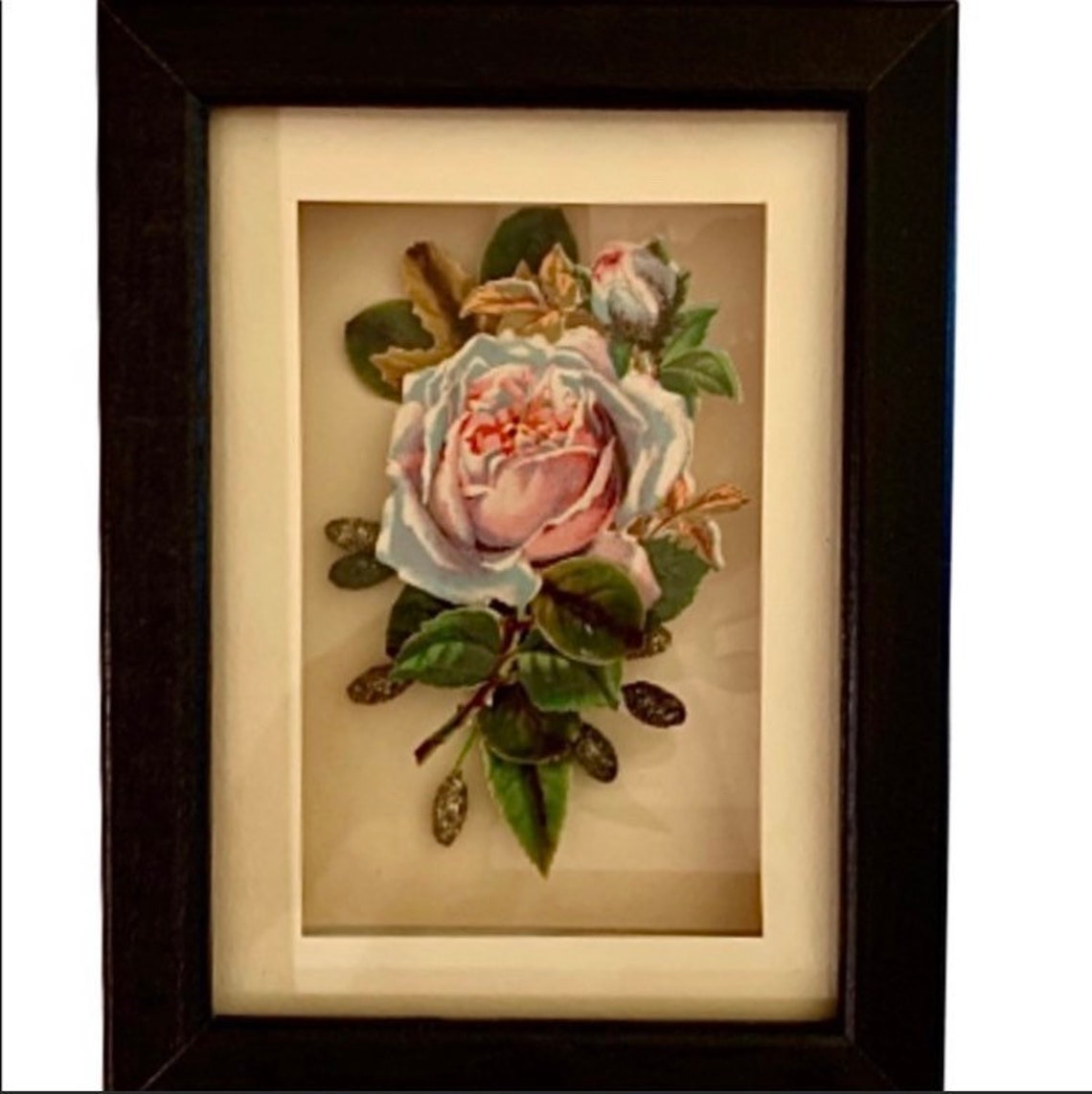 Shadow Box Flower Art OOAK Etsy