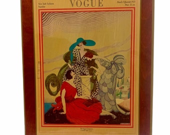 Vogue magazine cover Art Deco wall decor