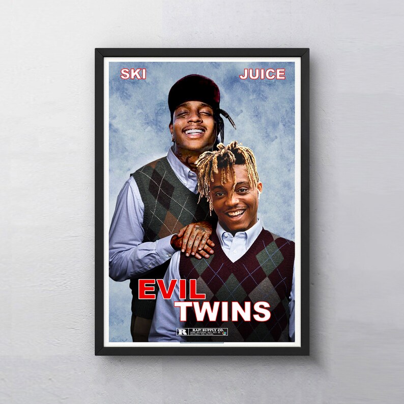 EVIL TWINS Movie Poster ft Ski Mask & Juice Based Off Step Etsy