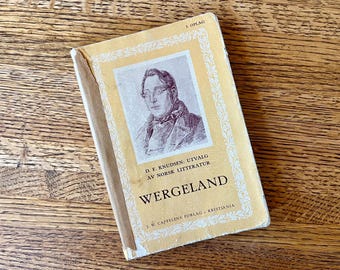 Vintage Norwegian Literature Book by Henrik Wergeland, 1940