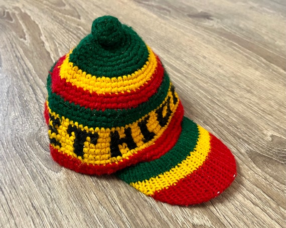 ETHIOPIA knitted hat. Vintage infant Ethiopian kn… - image 2