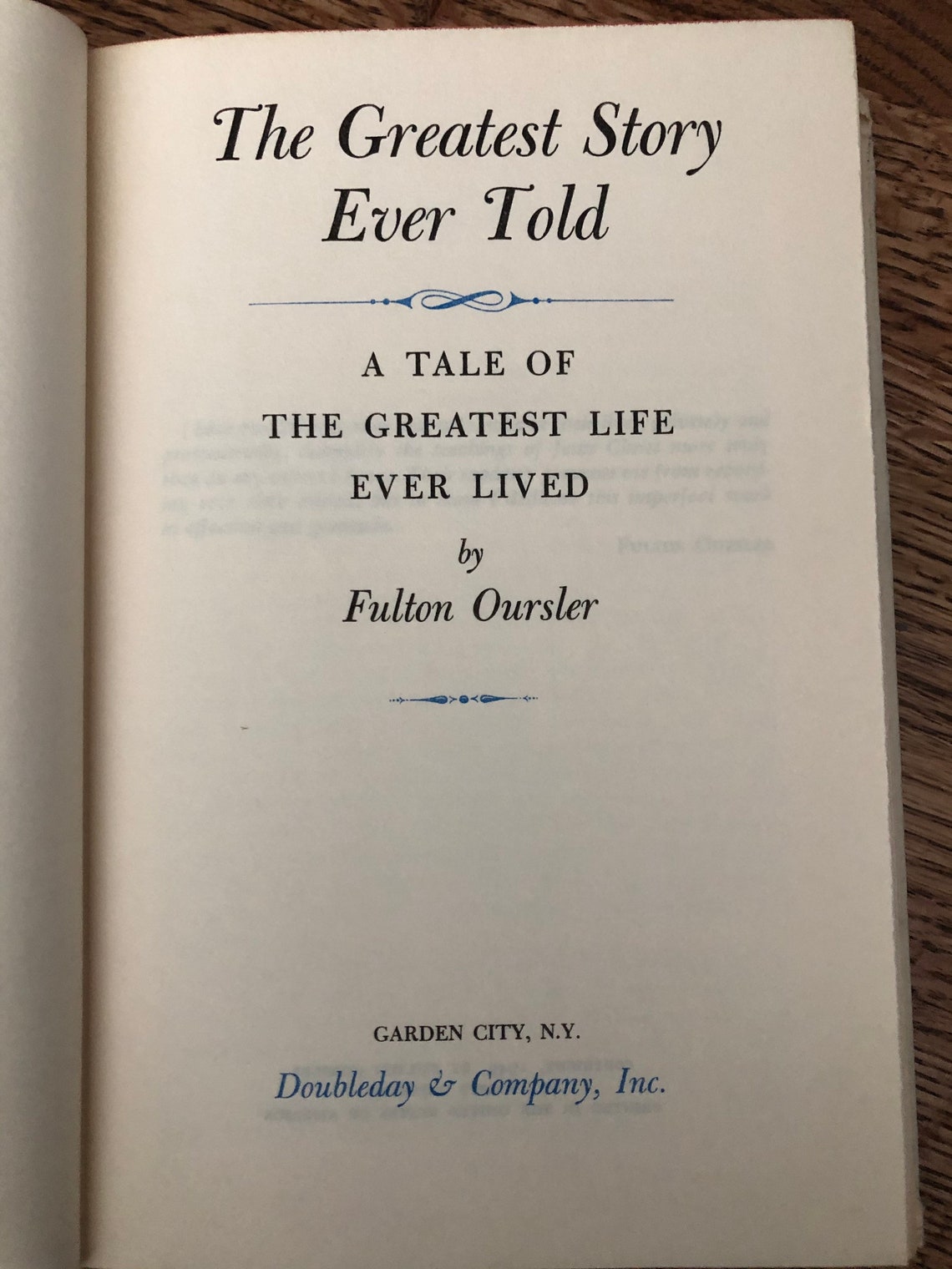 Vintage Book the Greatest Story Ever Told by Etsy