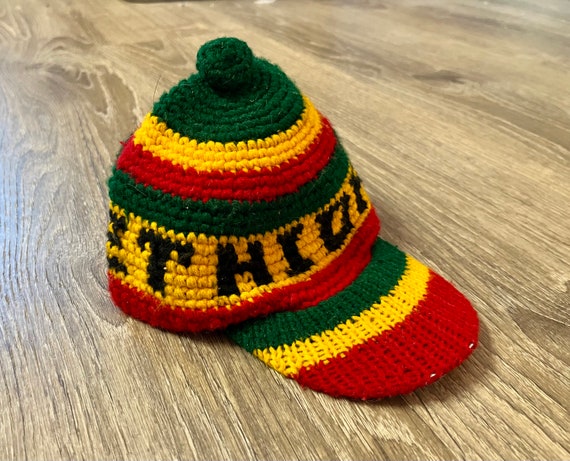 ETHIOPIA knitted hat. Vintage infant Ethiopian kn… - image 9