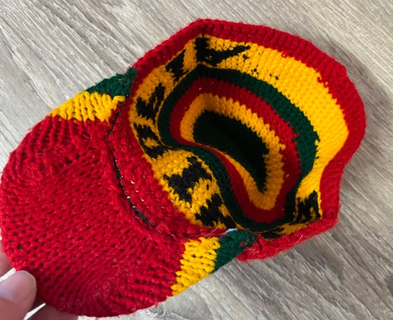 ETHIOPIA knitted hat. Vintage infant Ethiopian kn… - image 4