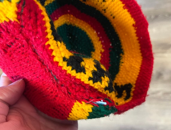 ETHIOPIA knitted hat. Vintage infant Ethiopian kn… - image 5