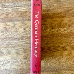 Vintage German Textbook: The German Heritage, 1958 Hardcover
