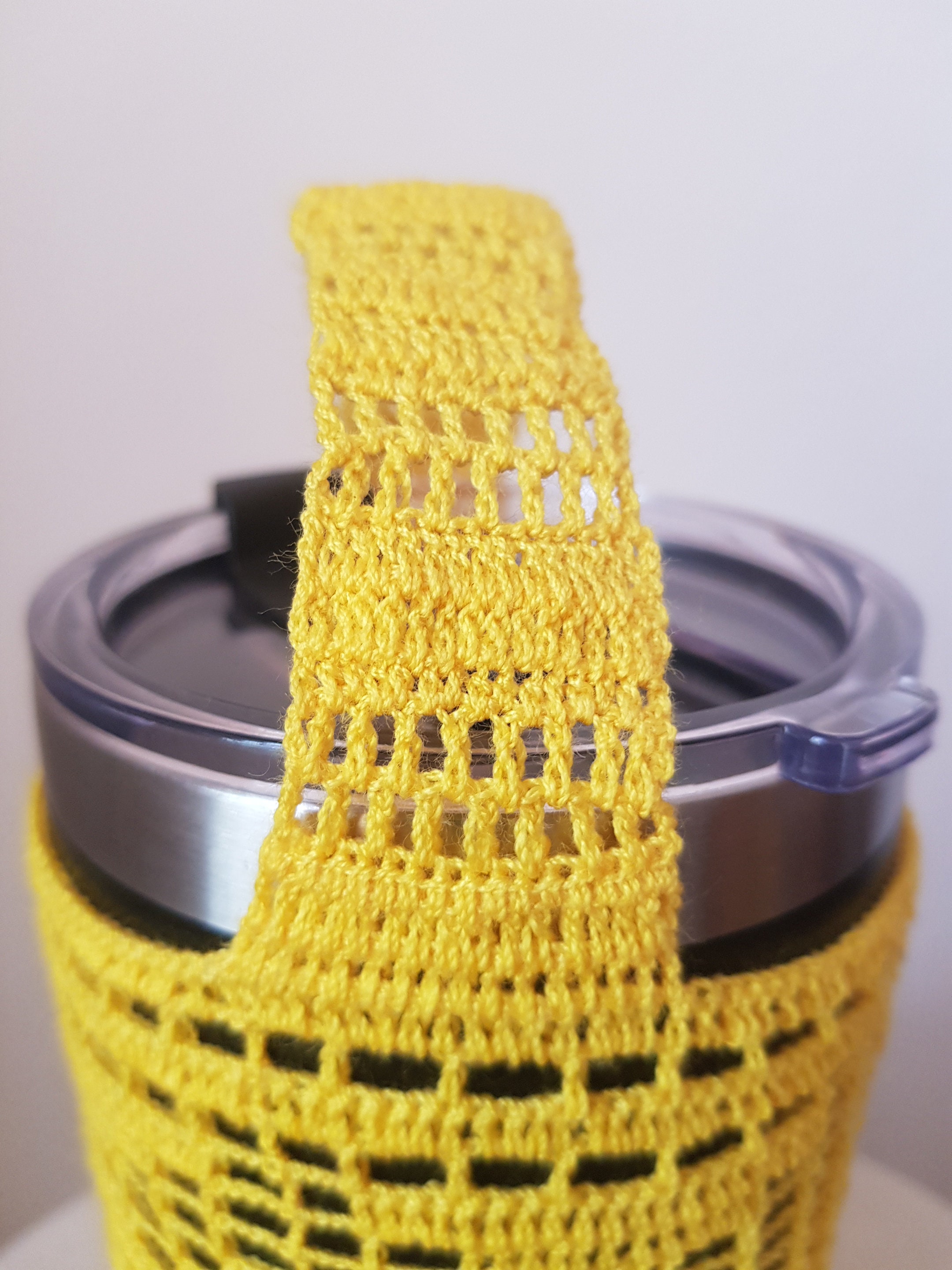 Crocheted tumbler carrier holder 30oz No2 Etsy