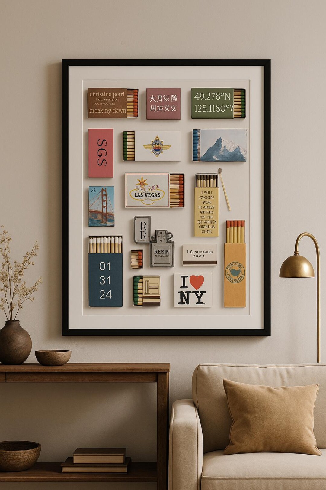 Editable Matchbook Poster Template | Blank Matchbook Template | Digital ...