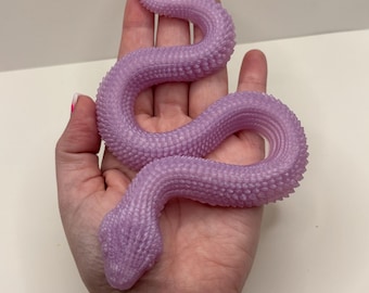 Violet siliconen slang fidget speelgoed - 2 maten - skinpicking, ADHD sensorisch speelgoed