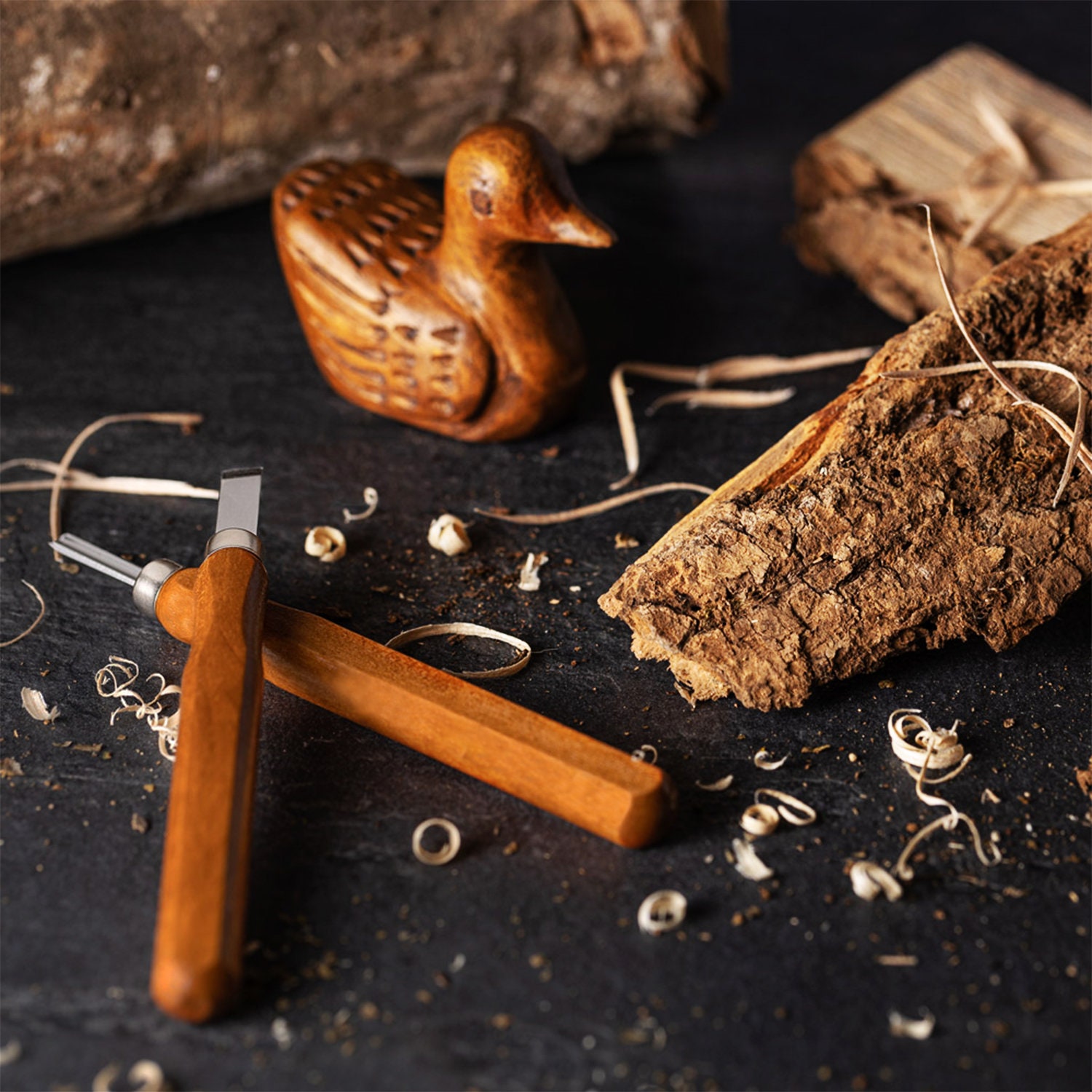 Set 12 Coltelli Per Intaglio Legno HOLZWURM | Lame SK7, Con Istruzioni E Scatola Legno | Per Principianti E Esperti - Foto 12