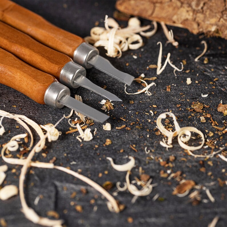Schnitzwerkzeug-Set XL – 24-teilig, Inkl. Holz, Anleitung & Schnitzhandschuhe – Perfekt Für Einsteiger