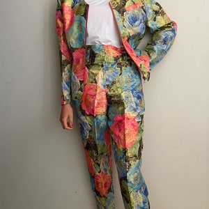Floral pantsuit sale