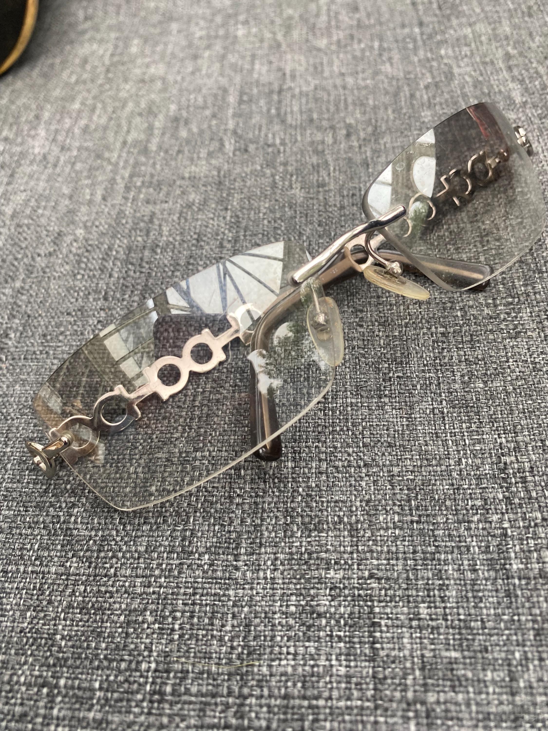 Vintage 1990s Y2K Salvatore Ferragamo Sunglasses Rectangular