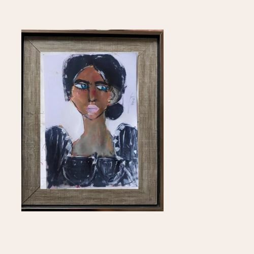  Original Abstract Face female feminine portrait women