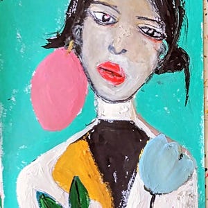 Modern Art Woman Portrait Painting