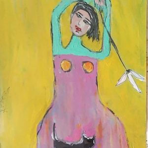 Figurative Abstract Woman ART painting Original Painting Contemporary Impression