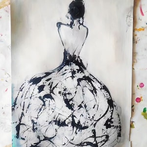 Expressive Artwork - Modern women  style Portrait - Original Art - Portrait Painting