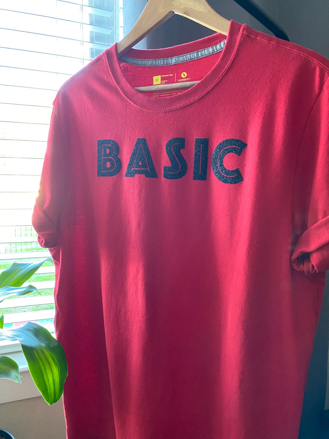 BASIC Black Glitter Shirt Etsy