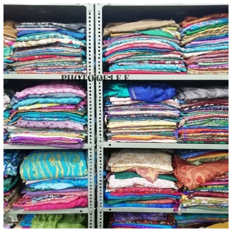 Sale ON Vintage Sari Recycled Sari Fabric Sari Silk Indian Sari Women Sari Vintage Sari Fabric Used Sari Used Saree Sari silk fabric Fabric