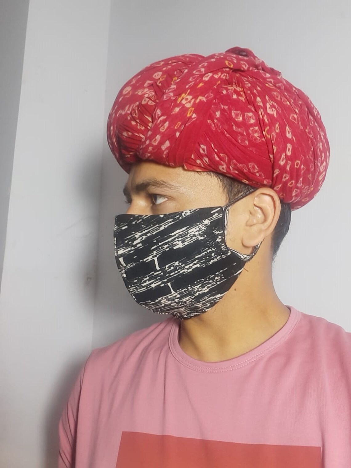 Indian mask face masks handmade mask cotton mask Reusable mask Etsy