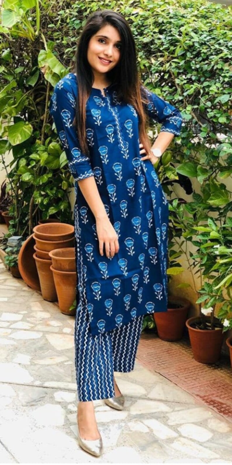 pantaloons kurti plazo set