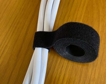 Hook & Loop Reusable Cable Ties Straps Tidy Strapping Double Sided Ideal For Cables Cords  Tools Gardening