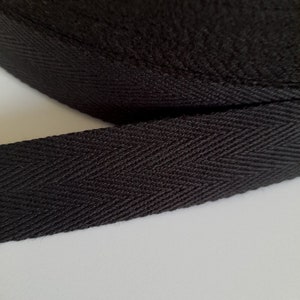 Cinta de sarga de tejido de espiga de algodón 100 % natural, ribete de cinta resistente y suave.